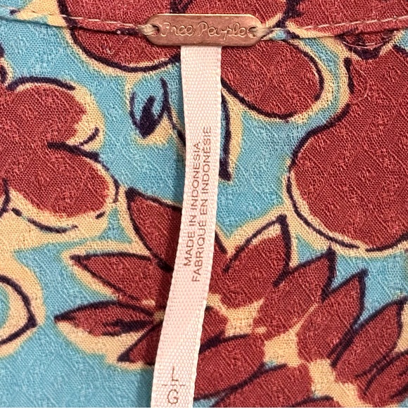 Free People Brunch A Bunch Boho Tunic Shirt L - Picture 8 of 11